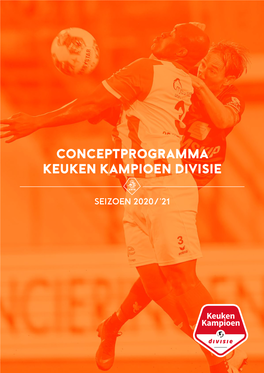 Conceptprogramma Keuken Kampioen Divisie