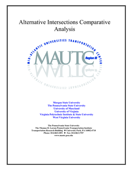 Alternative Intersections Comparative Analysis