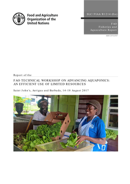 Report of the FAO TECHNICAL WORKSHOP on ADVANCING AQUAPONICS: an EFFICIENT USE of LIMITED RESOURCES