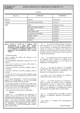 JOURNAL OFFICIEL DE LA REPUBLIQUE ALGERIENNE N° 39 13 Juillet 2011 7