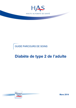 Guide Du Parcours De Soins – Diabète De Type 2 De L'adulte