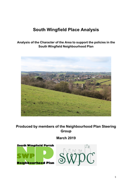 South Wingfield Place Analysis