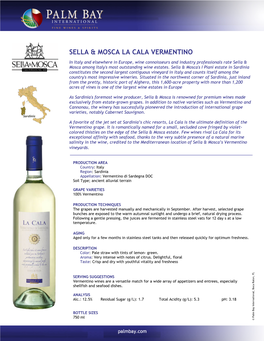 Sella & Mosca La Cala Vermentino