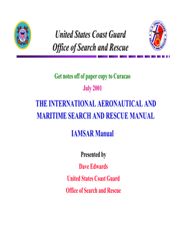 United States Coast Guard Office of Search and Rescue