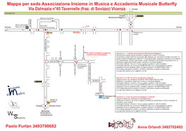 Via Dalmazia N°45 Tavernelle (Fraz. Di Sovizzo) Vicenza Mappa Per Sede