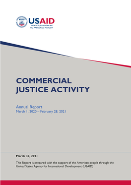 Commercial Justice Activity