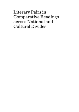 Literary Pairs in Comparative Readings Across National and Cultural Divides