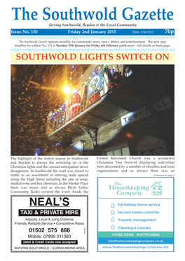 The Southwold Gazette Serving Southwold, Reydon & the Local Community