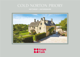 Cold Norton Priory Heythrop • Oxfordshire