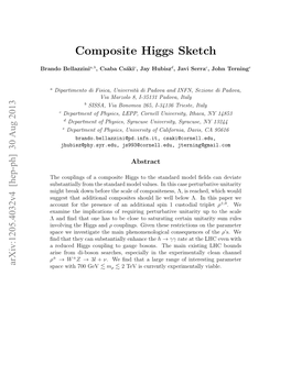 Composite Higgs Sketch