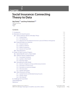 Social Insurance: Connecting Theory to Data