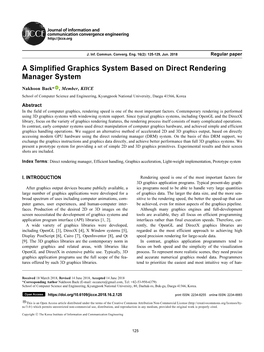 A Simplified Graphics System Based on Direct Rendering Manager System