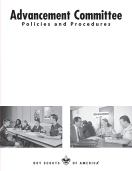 Advancement Committee Policies and Procedures