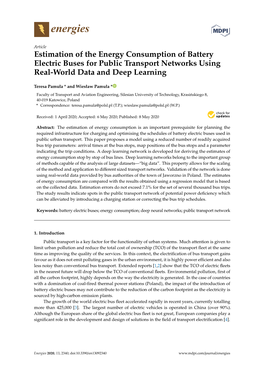 Estimation of the Energy Consumption of Battery Electric Buses for Public Transport Networks Using Real-World Data and Deep Learning