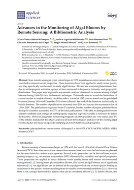 Advances in the Monitoring of Algal Blooms by Remote Sensing: a Bibliometric Analysis