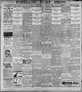 Portland Daily Press: May5, 1899
