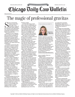 The Magic of Professional Gravitas