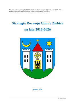 Strategia Rozwoju Gminy Ziębice Na Lata 2016-2026