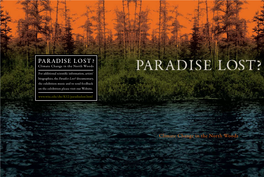 PARADISE LOST? – Climate Change in the North Woods