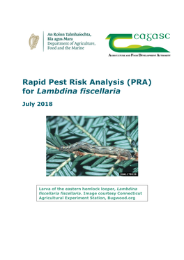 Rapid Pest Risk Analysis (PRA) for Lambdina Fiscellaria