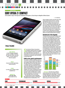 Review Sony Xperia Z1 Compact