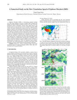 A Numerical Study on the Slow Translation Speed of Typhoon Morakot (2009)