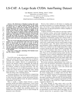 LS-CAT: a Large-Scale CUDA Autotuning Dataset