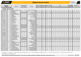 Midweek Regular Coupon 08/07/2019 10:10 1 / 2