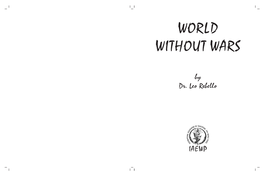 WORLD WITHOUT WARS TABLE of CONTENTS © Dr