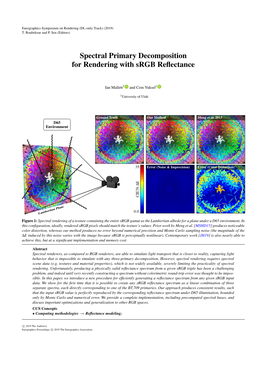 Spectral Primary Decomposition for Rendering with RGB Reflectance