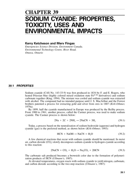 Sodium Cyanide: Properties, Toxicity, Uses and Environmental Impacts