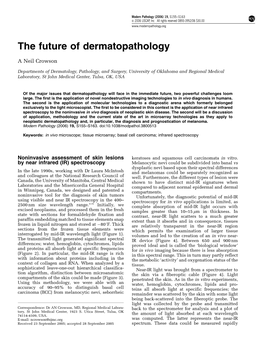 The Future of Dermatopathology