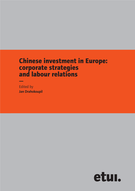 Chinese Investment in Europe: Corporate Strategies and Labour Relations