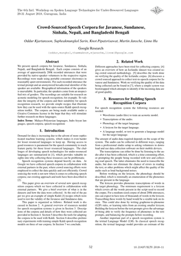 Crowd-Sourced Speech Corpora for Javanese, Sundanese, Sinhala, Nepali, and Bangladeshi Bengali