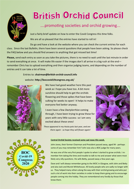 ….Promoting Societies and Orchid Growing