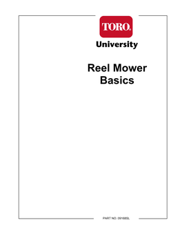 Reel Mower Basics