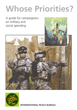Whose Priorities? a Guide for Campaigners on Military and Social Spending