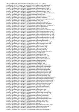 C:\Program Files (X86)\Miktex2.9\Miktex\Bin\X64>Updmap.Exe --Verbose Parsing Config File 