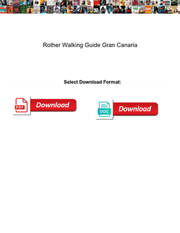 Rother Walking Guide Gran Canaria