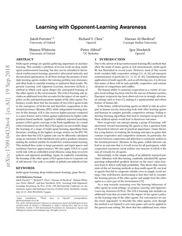 Arxiv:1709.04326V4 [Cs.AI] 19 Sep 2018