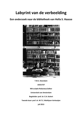 Labyrint Van De Verbeelding Een Onderzoek Naar De Bibliotheek Van