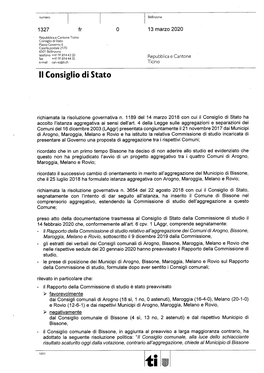 Decisione Del Consiglio Di Stato Di