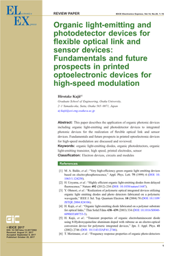 Organic Light-Emitting and Photodetector Devices for Flexible