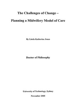 Planning a Midwifery Model of Care