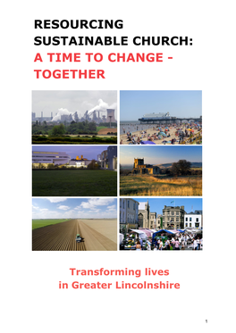 Resourcing Sustainable Church: a Time to Change - Together