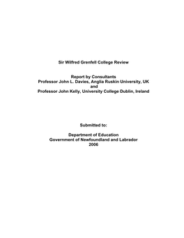 Sir Wilfred Grenfell College Review
