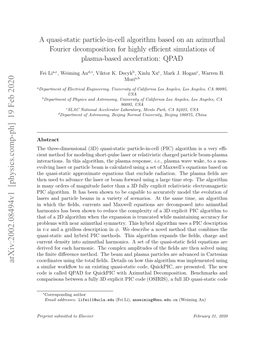 A Quasi-Static Particle-In-Cell Algorithm Based on an Azimuthal Fourier Decomposition for Highly Efficient Simulations of Plasma-Based Acceleration