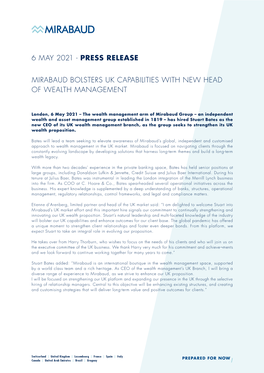 6 May 2021 - Press Release