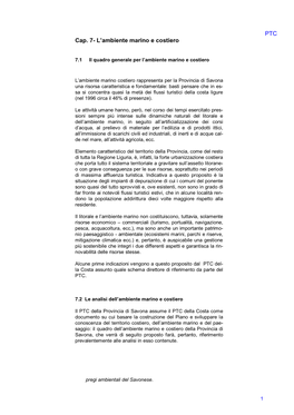 PTC Cap. 7- L'ambiente Marino E Costiero