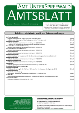 Amtsblatt Jahrgang 1 | Nummer 10 | Golßen, Den 6